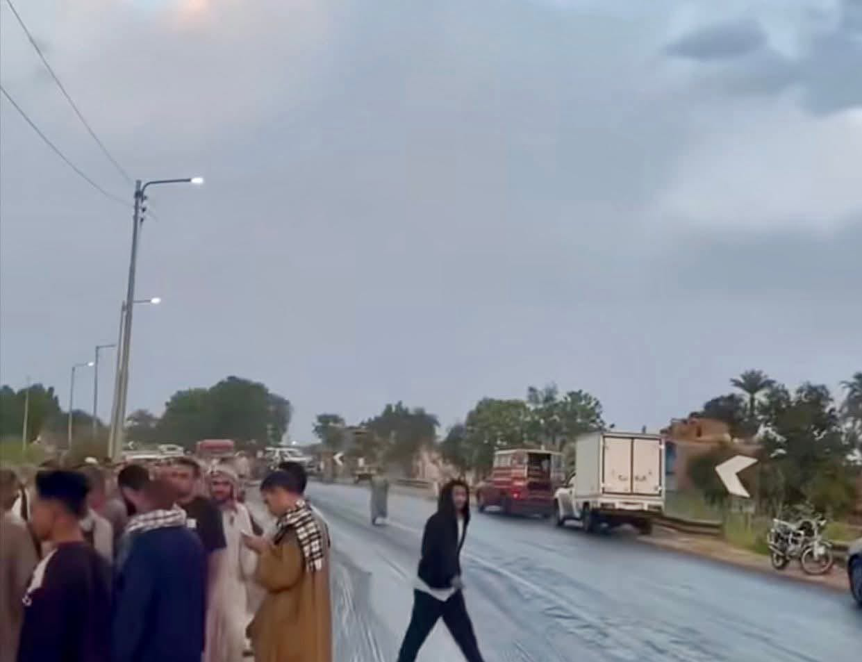 حوادث مرعبة في أرمنت بسبب الطقس